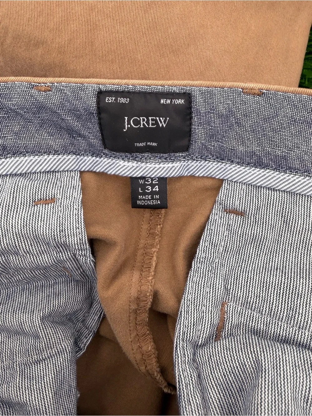 J. Crew Men's Slim Straight Jeans in Tan
